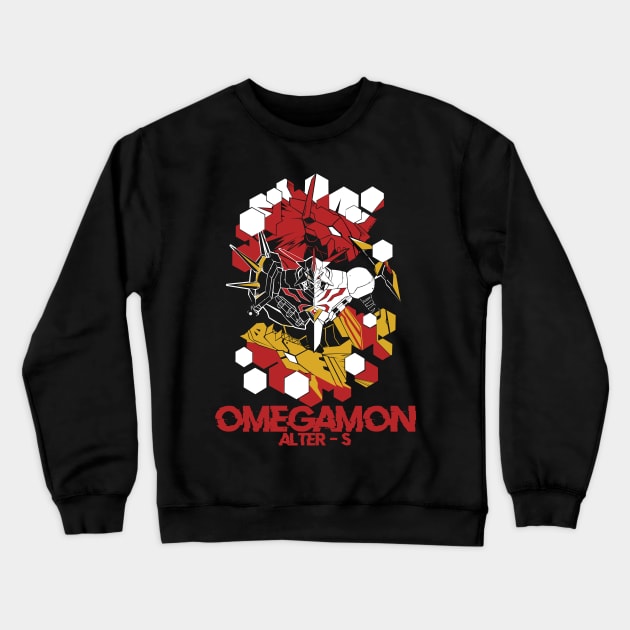 digimon omnimon alter s Crewneck Sweatshirt by DeeMON